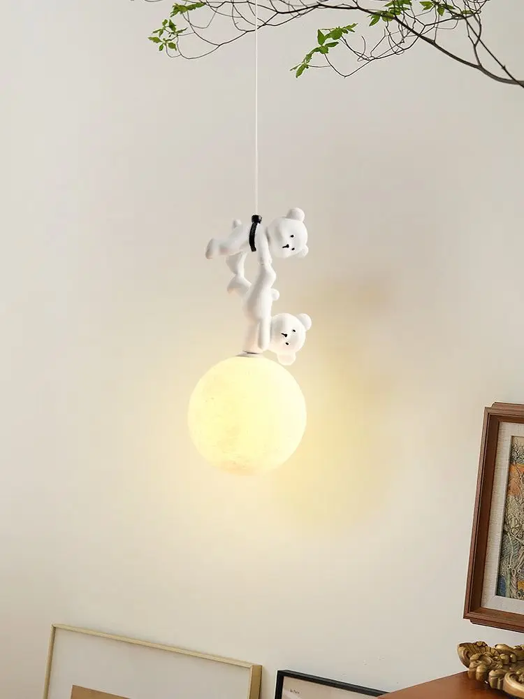 곰 램프 만화 캐릭터 아기방 침대 옆 펜던트 레진 어린 - Baby Nursery Light Fixture 리뷰 및 가격